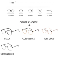 Vente en Gros Fabricant Lunettes de Vue Carrées à Monture Métallique Cerclée, Photochromiques Transparentes au Gris, Anti-Lumière Bleue Unisexe
