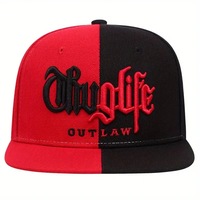 Gorra de Béisbol de Estilo Moderno, Calidad de Exportación, con Letras Bordadas, Bicolor, Estilo Urbano, Hip-Hop, Unisex, para Exteriores, de 6 Paneles, 100% Poliéster