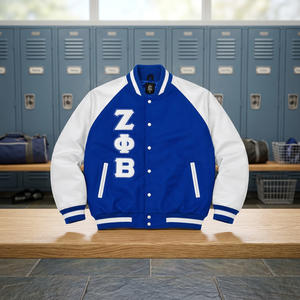 เสื้อแจ็คเก็ตบอมเบอร์กันน้ำมีฮู้ดสำหรับผู้ชาย ลายปัก Zeta Phi Beta Sorority สไตล์ลำลองสำหรับฤดูหนาว |   ขาตั้งผ้าใบปักลาย ZPB - Product Image 4