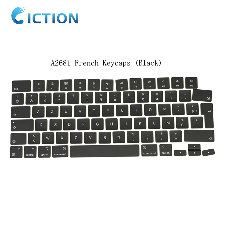 Wholesale New US UK Spain Russian French Italy Arabic Germany Keycaps for Macbook Air 13.6'' M2 A2681 Keyboard KeyCap 2022 Year