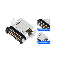 Haute qualité Type c 24 broches connecteur femelle double rangée broche plaque de naufrage 0.8/1.0/1.6/2.1/2.4mm SMT montage USB 3.0/3.1 3A 5V