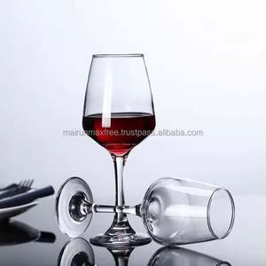 Gobelet à vin en verre transparent sans plomb de 350 ml et verre à vin de style américain, personnalisable, cadeau d'entreprise écologique - Product Image 1