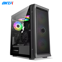 PC Desktop Gaming Intel I3/I5/I7 AMD RX580 GPU Monitor LCD Penyimpanan SSD+HDD Windows 10