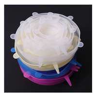 Couvre-plats en silicone hautement élastique et extensible pour ensembles de vaisselle et bols, couvercle de conservation alimentaire réutilisable pour le camping