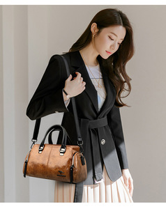 Fashion Handbag New Women PU Leather <b>Bag</b> Large Capacity Shoulder <b>Bags</b> Casual Tote Leather Handbag - Product Image 2