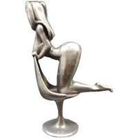 Sculpture de femme sexy Art déco en résine, décoration moderne pour la maison, statue pour voiture et jardin