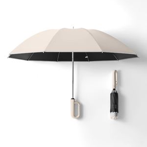 Paraguas Plegable de Viaje Clásico Nuevo a Precio Sorpresa, Mango de EVA, Apertura Totalmente Automática, 130 cm de Diámetro, para Lluvia - Product Image 1