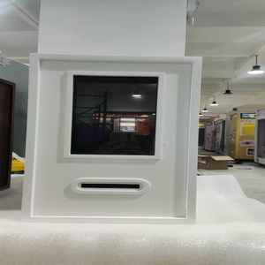 Kiosque <span class=keywords><strong>photo</strong></span> compact blanc avec impression instantanée, libre-service, Wi-Fi, écran tactile, en bois, pour cafés et magasins éphémères - Product Image 4