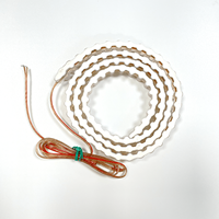 Bande lumineuse LED en silicone souple et flexible 5050 12V 1M 96LED blanche en forme de grande muraille pour roues de voiture