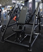 Machine de musculation multi-positions à charge libre 3-en-1 pour pectoraux, épaules et dos, avec bras indépendants, réglable sur 5 positions, pour salle de sport commerciale