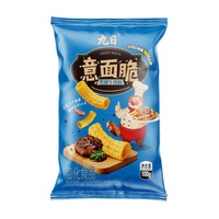 JIUR Promotion Spéciale : Snack Saveur Poivre Noir, Pâtes Croustillantes Instantanées, Emballage Personnalisé