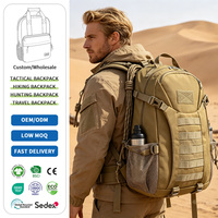 Sac à dos d'escalade en nylon imperméable écologique multi-styles, logo personnalisé, athlétique, tactique, prix d'usine, course à pied, randonnée