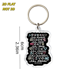 Llavero de acrílico inspirado en series de televisión: Diseño con iconos coloridos de tus personajes favoritos, accesorio novedoso y nostálgico. - Product Image 2