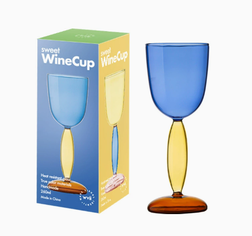 Tasse bordeaux bleu bombé - 260ml