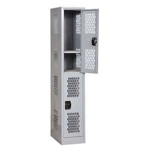 Gõ Xuống Văn Phòng 2 Cửa Phòng Tập Thể Dục Thép Thông Gió Quần Áo Locker - Product Image 3