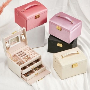 High Capacity Boxes Jewelry Custom Packaging Fashion Jewelry Box Leather