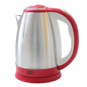 Ấm đun nước điện không dây màu đỏ 1.8L 1500W, điều khiển nhiệt độ, chất liệu thép không gỉ SUS201, dùng cho gia đình & khách sạn - Product Image 1