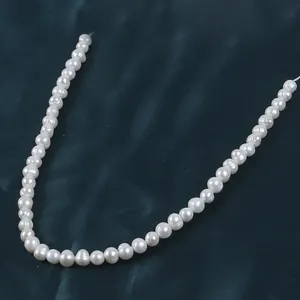 Freshwater Pearls 7-8mm Thread Pearl Factory Price White Pink Purple Potato Freshwater Pearl Strand