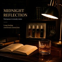 Set de Perfumes para Hombre, 4 Aromas Exclusivos, Colonias Masculinas de Lujo, Eau de Parfum Amaderado de Larga Duración, Caja de Regalo