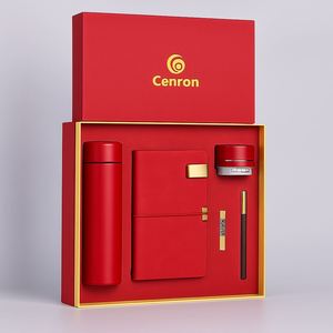 Kit de Bienvenida Corporativo con Termo, Agenda A5, Bolígrafo Metálico, Memoria USB y Mini Altavoz |   Caja de Presentación de Lujo - Product Image 1