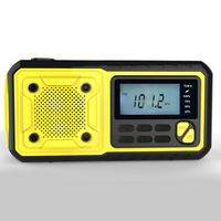 Radio solaire multifonctionnelle à manivelle d'urgence avec batterie rechargeable, SOS, batterie externe, lampe torche, lampe pour la survie et les activités de plein air