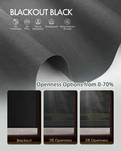 Elektrische Moderne Luxuriöse Windbeständige Horizontale Wasserdichte Einziehbare Stoff-Außenrollos mit Reißverschlussführung - Product Image 4