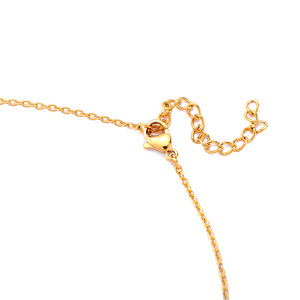 Collier en acier inoxydable avec initiale L, personnalisable, tendance, plaqué or, 18 pouces, accessoires coréens - Product Image 5