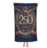 Serviette de plage américaine pour le 250e anniversaire (1776-2026), séchage rapide, absorbante, légère, fine, en promotion, pour salle de bain, piscine, natation