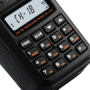 Talkie-walkie Bfdx BF-3111S UHF FM 5W avec batterie 3200mAh et contrôle VOX pour utilisation en extérieur et sur chantier - Product Image 2
