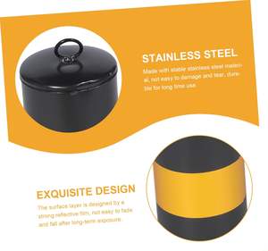 頑丈な50cm高さの安全ボラード - 駐車場や車道用の黒と黄色の反射材付き交通障害物ポスト - Product Image 2