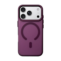 Coque Magnétique Luxe Mate Translucide Antichoc Couleur Originale pour iPhone 18 Pro Max 17 16 15 Pro avec Cadre de Protection en Métal pour Objectif