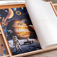 Table de puzzle en bois pliable personnalisable avec 6 tiroirs et couvercle pour le rangement et le tri des puzzles pour adultes