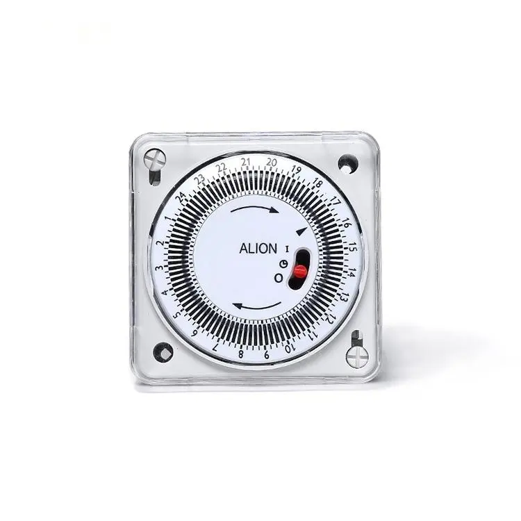 ALION interruttore timer meccanico 24 ore AHC712B 230VAC 16A 15Min guida DIN 50-60HZ