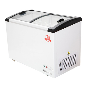 Congélateur vitrine commercial OEM/ODM à double porte coulissante pour crème glacée, corps extérieur personnalisé, publicité de marque, réfrigérateur coffre - Product Image 5