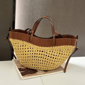 Bolso Tote Grande de Piel Sintética con Diseño Exclusivo para Mujer, Novedad de Verano, Tejido con Costuras, Bolso de Mano para Vacaciones en la Playa, Bolsos de Moda - Product Image 3