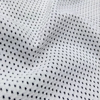 Hochwertiges 4-Wege-Stretch-Polyamid aus Nylon mit weißem, atmungsaktivem Sport netz für Unterwäsche shorts