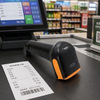 Lecteur de codes QR 2D filaire pour magasin de détail, scanner de codes-barres USB, lecteur de codes-barres 2D à grande vitesse pour supermarché