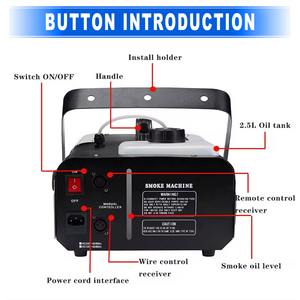 1500W khói Máy <span class=keywords><strong>Fogger</strong></span> cho bên sân khấu & đám cưới bầu không khí hiệu ứng băng khô Loại sản phẩm - Product Image 5