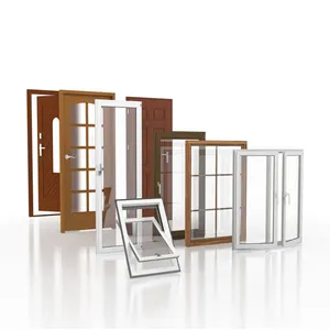 Luxus europäischen Stil abnehmbaren Flügel PVC UPVC Fenster und Türen Aufkleber Fenster
