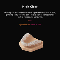 Accolades transparentes biocompatibles en résine dentaire 3D en résine polyester pour les dents 405nm uv pour imprimante à résine 3D LCD