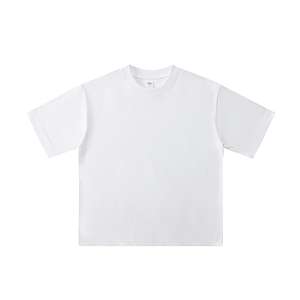 เสื้อยืดคอตตอน 100% 300gsm คุณภาพพรีเมียม ทรงโอเวอร์ไซส์ ใส่ได้ทั้งชายและหญิง สกรีนโลโก้ได้ คอกลม สีพื้น ทรงหลวม น้ำหนักมาก เสื้อยืดผู้ชาย - Product Image 6