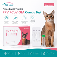 Kit de Prueba Rápida de Antígeno del Coronavirus Felino (FCoV), Prueba en Cassette para Enfermedades Felinas