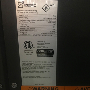 ชุดจ่ายลม HVAC พร้อมท่อแอร์ 18 SEER2 ขนาด 2-5 ตัน ระบบทำความเย็นและความร้อน ปั๊มอัตโนมัติ มอเตอร์ประหยัดพลังงาน น้ำยา R454b  OEM Air Handler Heat - Product Image 2