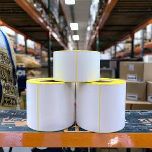 Etiquetas Adhesivas Térmicas en Rollo de 100x150 mm, 4x6 Pulgadas, 500 Hojas, Papel Térmico Autoadhesivo Impermeable para Envíos - Product Image 3