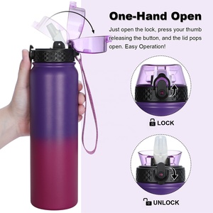 Custom Printed 32 Oz Stainless Steel Double Wall Vacuum Insulated Water <b>Flask</b> New Design Classic Sports Hiking Style - Product Image 5