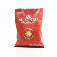 Sacs d'emballage de bonbons en plastique respectueux de l'environnement Paquet de pop-corn laminé vide Sachet Cracker thermoscellé réutilisable Mylar sac personnalisé