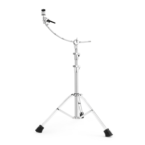 Support de cymbale à bras courbé double support trépied réglable en hauteur pour batterie, avec logo personnalisé, matériel de batterie en gros - Product Image 1