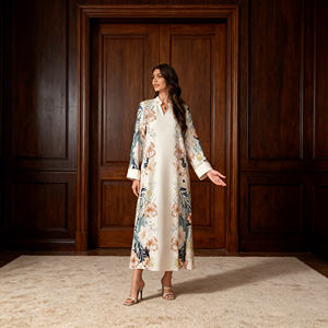 Vestido Abaya Elegante de Alta Calidad Personalizado para Mujeres Musulmanas, Proveedor Mayorista para Ocasiones Especiales - Product Image 4