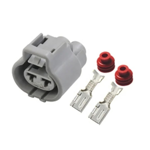 ปลั๊กอัตโนมัติ 2 พิน ชุดสายไฟอิเล็กทรอนิกส์ พัดลม ซ็อกเก็ตกันน้ำ 176146-6 ขั้วต่อสายไฟรถยนต์ - Product Image 1