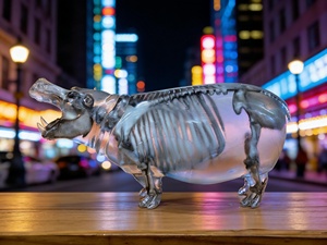 Escultura Artística de <span class=keywords><strong>Esqueleto</strong></span> de Rana en Resina Transparente de Alta Definición con Detalles Realistas de Huesos de Animales para el Hogar - Product Image 3
